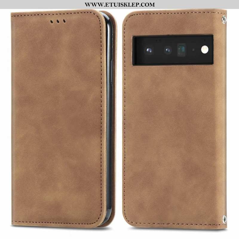 Etui Na Telefon do Google Pixel 6 Pro Etui Folio Dotykowy Design W Stylu Vintage